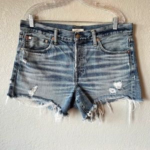 AMERICAN EAGLE AE77 salvage denim cutoff shorts